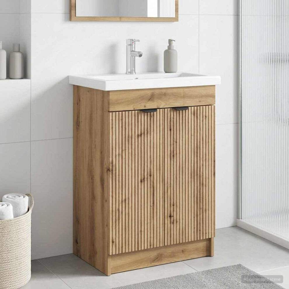 Vidaxl Bathroom Under Sink Cabinet Artisan Oak 78.5 X 37.5 X 81 Cm