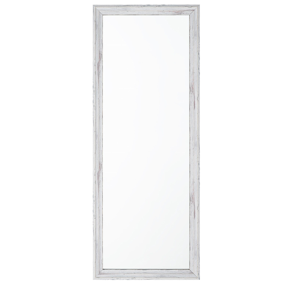Beliani Wall Mirror Benon 50 Cm 130 Cm Off-White