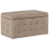 Beliani Storage Ottoman MICHIGAN Velvet Light Brown 1