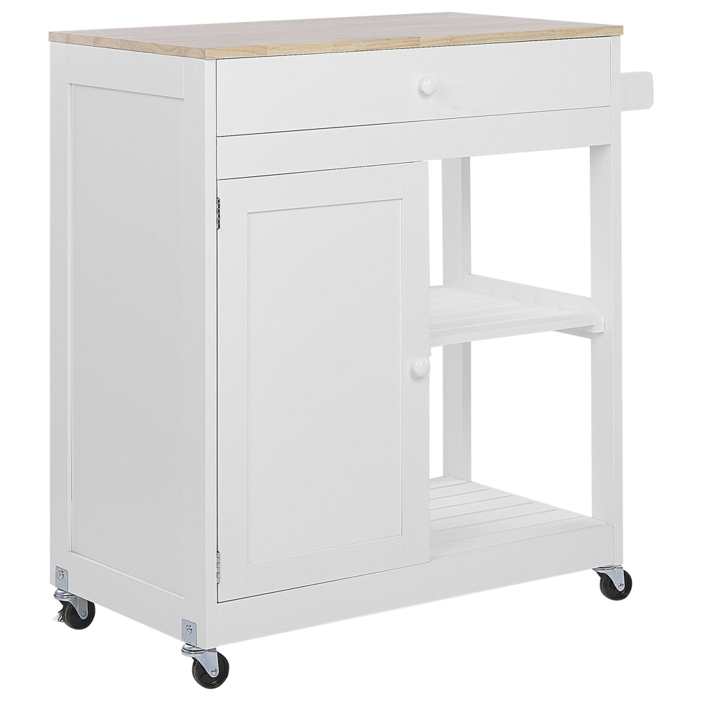 Beliani Kitchen Trolley Trapani White