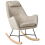 Beliani Rocking Chair ARRIE Fabric Light Beige 1