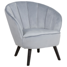 Armchair DALA Velvet Light Grey