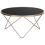 Beliani Coffee Table MERIDIAN Tempered Glass Black/ Gold 1