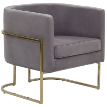Armchair SIRKKA Velvet Grey