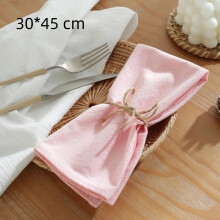 (30x45 Pink) Retro-Tischsets mit weichen Rüschen, rund, Baumwolle, Tischset, quadratisch, französische Untersetzer, Tischdekoration
