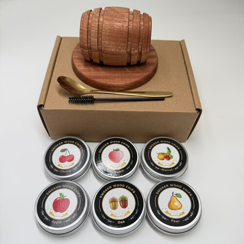 Whisky Smoker Holzfass Geschenkset Cocktail Smoker