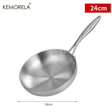 (24cm) Bratpfanne aus Edelstahl 304, antihaftbeschichtet, für gebratenes Steak, unbeschichtetes Küchenkochgeschirr für Gasherd und