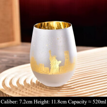 (style-7 5pcs) Hoher Glasbecher im Weihnachtsstil, bemalt, geschnitzte Rotweingläser, Weinglas, Geschenk, Ornament, Familientreffen,