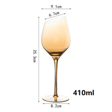 (410ml Bevel) Kristall-Bernstein-Rotweinglas-Dekanter, ultradünn, Burgunder-Bordeaux-Kelch, großer Bauch, Verkostungsbecher, Bar, Zuhause,
