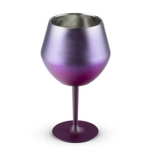 (Purple) Kreativer abnehmbarer Edelstahl-Rotweinbecher, isoliert, tropfenfest, Champagnerbecher, langlebig, Farbverlauf, thermisch, C