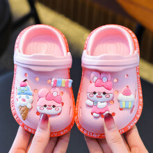 (Pink, 22(14CM)) Neue Kinder Baby Schuhe für Jungen Mädchen Nette Cartoons Kinder Pantoletten Clogs Sommer Garten Strand Hausschuhe Sandalen Höhle