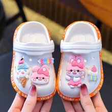(White, 24(15CM)) Neue Kinder Baby Schuhe für Jungen Mädchen Nette Cartoons Kinder Pantoletten Clogs Sommer Garten Strand Hausschuhe Sandalen Höhle