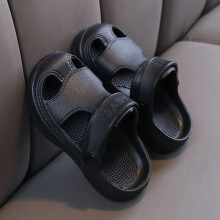 (black, 13) Kinder-Höhlenschuhe, Sommer-Jungen, rutschfeste Baby-Strandschuhe mit weicher Sohle, Mädchen-Baby-Cartoon-KINDER-Hausschuhe