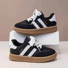 (Black, 27in17CM) Neue Kinder Casual Turnschuhe Frühling Herbst Neue Kinder Weiche Anti-Slip Casual Sport Schuh Trendy Komfortable Täglichen Casuals