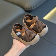 (YB912Khaki, 20) 2026 Neue Sommer-Baby-Sandalen für 0–3 Jahre, geschlossene Zehen, Anti-Kick, rutschfeste weiche Sohle, Wanderschuhe für