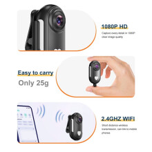4K WiFi Action Camera Outdoor Sport Thumb Pocket Camera Portable Motorcycle Camcorder for Vlog Cycling Cam