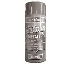 Rapide All Purpose PF Metallic Spray Paint Silver Household, Car Plastic 200ml