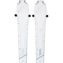 Ski Wall Mount Storage - Damage-Free Hanger, Modern Floating Vertical Rack, Clip Hook Holder to Securely Store 4PCS