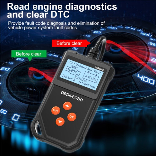 MS812 Car OBD2 Code Reader Multi-Language Battery Tester & Diagnostic Tool Car Diagnostic Tools 2