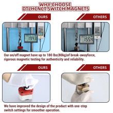 180 LB /Off Magnets, Magnetic Welding Holder,for Lifting and Handling,Metal Screening,Weld Positioning,Metal Salvage