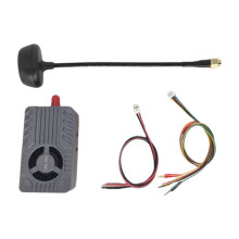 Transmissor de Vídeo FPV Sem Fio de Longo Alcance de 10 W e 80 Canais (4,9-6,0 GHz) com Ajuste de Parâmetros OSD para Drones FPV