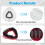 Mop Heads Replacements for  Easywring 1 Tank, Spin Mop Replacement  with 4 Refills, Scrubber & Base 2