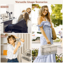 Travel Carrying Case for Flexstyle Hair Dryer Double-Layer Blow Dryer Bag for Hair Accessory Storage Bag
