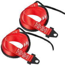 2-Pack 64-Inch Heavy Duty Plow Strap for ATV UTV Snow Winch Lift Rope with Metal Hook for Enhanced Snow Removal