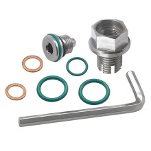 M14x1.5 Magnetic Piggyback Oil Drain Plug,Backpack Style Oil Drain Plug,Self Tapping Oil Pan Thread Repair Kit