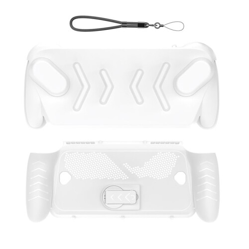 For    Ally X Full Protective Case Cover TPU Case with Detachable Front Shell Case Frosted Handheld White 1