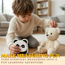 2 in 1 Kids Tape Measure with Countdown Timer,Retractable Measuring Tape for Height Measurement, Cooking Timer Tool B