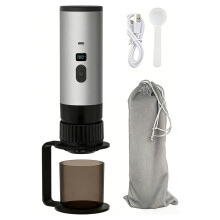 Cafetera de una Sola Porción 3 en 1, Máquina de Café Portátil Inalámbrica A Presión de Vacío, Cafetera de Vacío para Viajar C