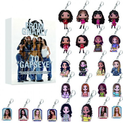 Girl Group KATSEYE Keychain Pack Advent Countdown 24Day Calendar Decor