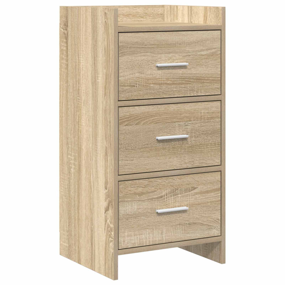Vidaxl Sideboard Sonoma Oak 40 X 36 X 80 Cm Engineered Wood