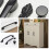 (B)Modern Matte Black Nickel Kitchen Cabinet Handle Door Pull Drawer Knob Hardware 14