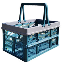 Japanese Style Foldable Picnic Basket - Large Spring Outing Tote for Shopping & Vegetables