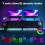 Levede L-Shape Gaming Desk RGB Power Outlet Black 5