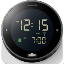 Braun BC24W-DCF Funkwecker schwarz, weiß