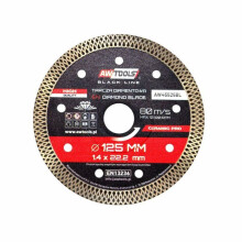 Awtools LAME DIAMANTE ESPESSURA 125x22,2 / LINHA PRETA PRO TOTALMENTE CERÂMICA