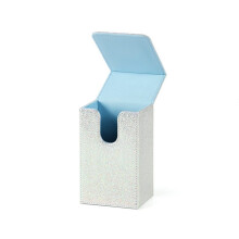 Scatola per Carte Dei Tarocchi In Pelle PU, Custodia Lucida Scintillante, Adatta per Mazzi di Tarocchi Standard per La Maggior Parte Dei Mazzi Bianca