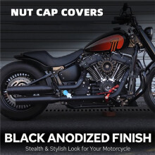 Motorcycle Accessories CNC Swing Arm Axle Nut Cap Cover for Softail Low Rider ST FXLRST 2018-2026