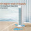 Portable Air Cooler Fan with Remote, 360 Circulating Flow, Strong Cooling 2