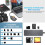 5-In-1 All-In-1 Card Reader CF//XD/CFAST/TF Card Multi-Function Portable USB-A USB-C Card Reader Docking Station 9