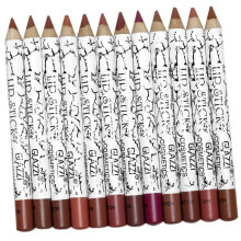 GLAZZI Professional Wood Lip Liner Pen Waterproof Lipstick Pencil Lady Charming Women'S Makeup Langdurige Cosmetische Tool