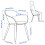 IKEA GRÖNSTA Dining Chair with Armrests 3
