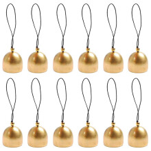 12Pcs Bell Jingle Metal Small Cowbell Decorative Ornament Vintage Pet Bell Ornaments Bell Wind Chime Backpack