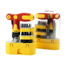 T-Shaped Bidirectional Ratchet Screwdriver Set Telescopic Multi-Angle Maintenance Screwdriver Combination Tool Set