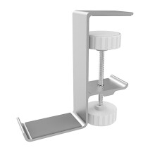 Clip- Headset Holder Z20 Clip- Hanger Hook Headset Universal Hanger Metal Desktop Countertop Hooks Brackets,Silver