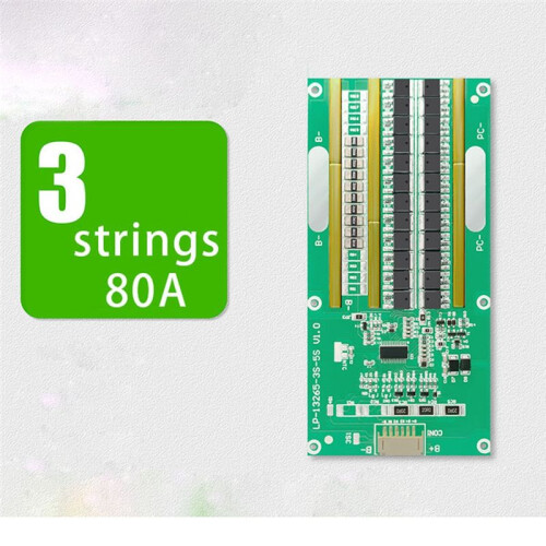 3 Series 80A Ternary Lithium Iron Phosphate Balanced Storage Inverter Lithium Battery Protection Plate 1