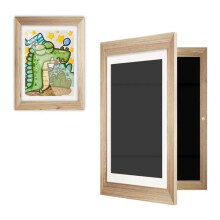 Kids Art Frames, Changeable Art Frame Picture , Kids Artwork Frames Changeable for 3D Picture Display Art Projects-Wood